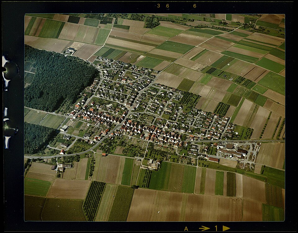 Luftbild von Nordhausen (1985)