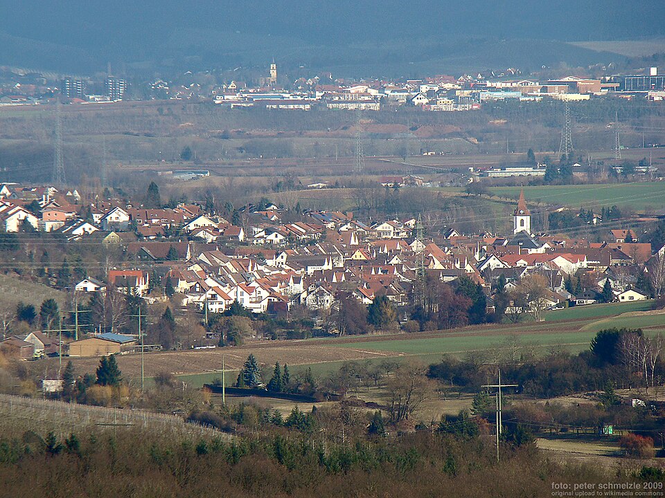 Blick vom Heuchelberg auf Nordheim