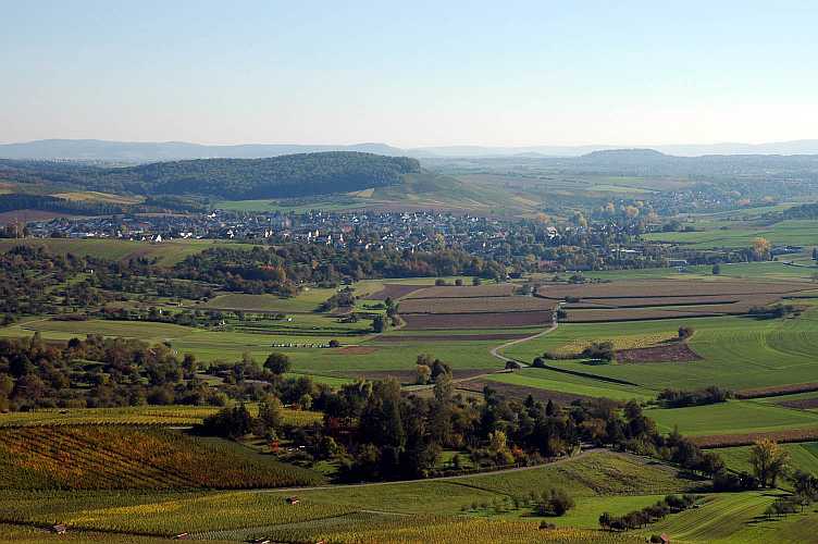 Blick auf Großbottwar vom Wunnenstein (Okt. 2007)